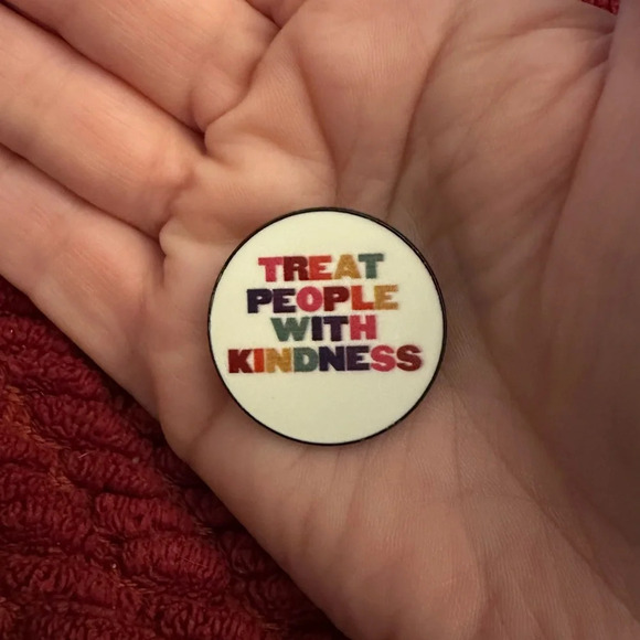 Treat People With Kindness Enameled Pin NEW - Picture 5 of 7